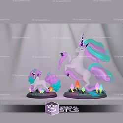 Basic Pokemon Collection Ponyta Rapidash Galar 3D STL Model