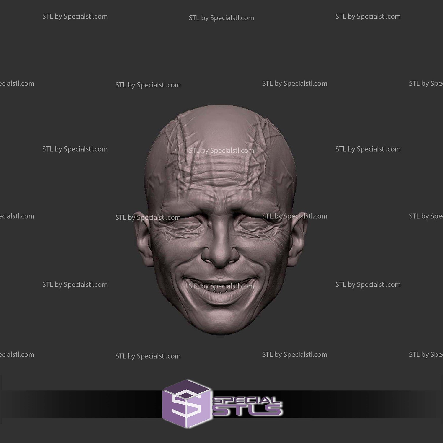 Custom Head STL Gorr Smile 3D Model — view 4