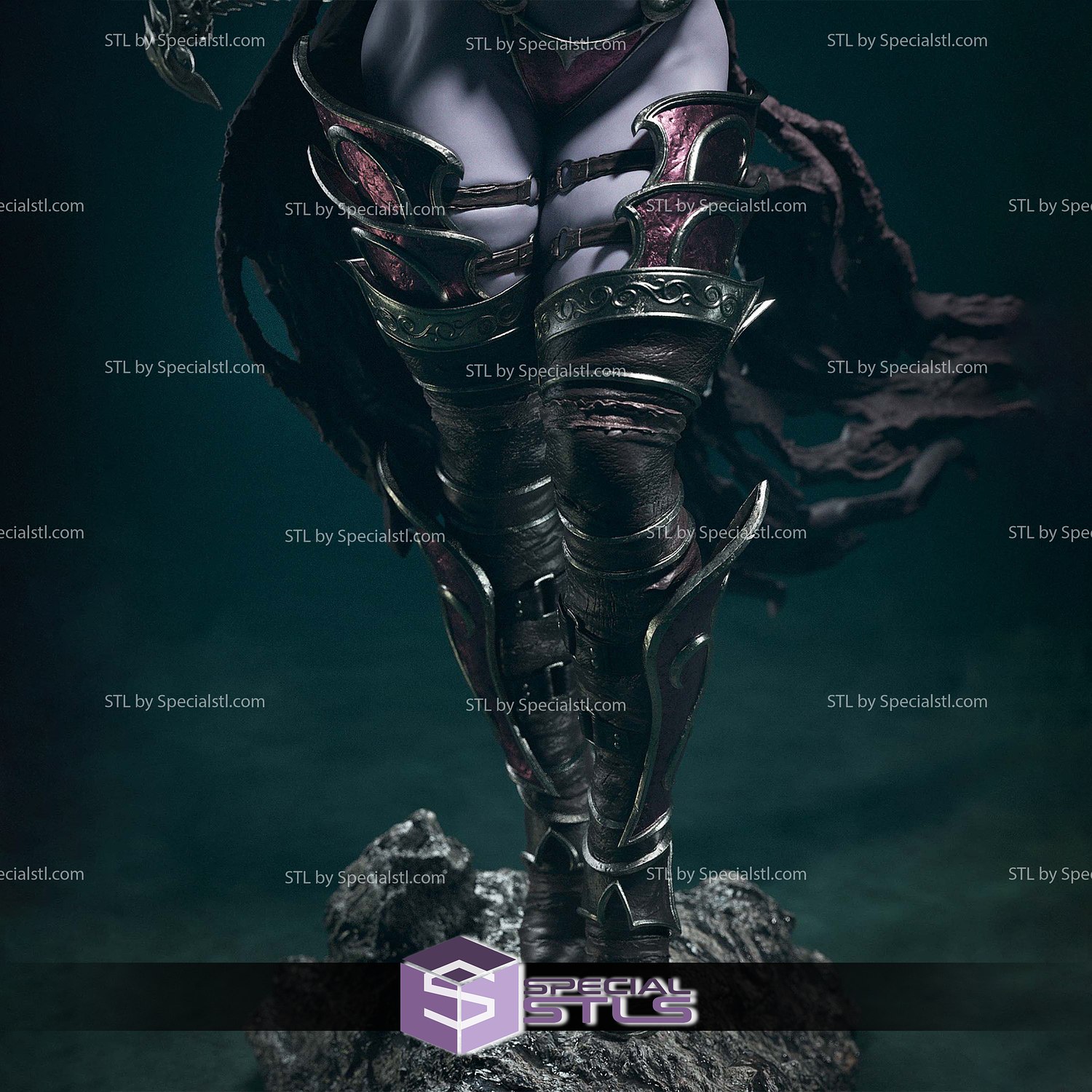 Sylvanas Windrunner Dark Warcraft 3D Printer Files STL Model — view 2