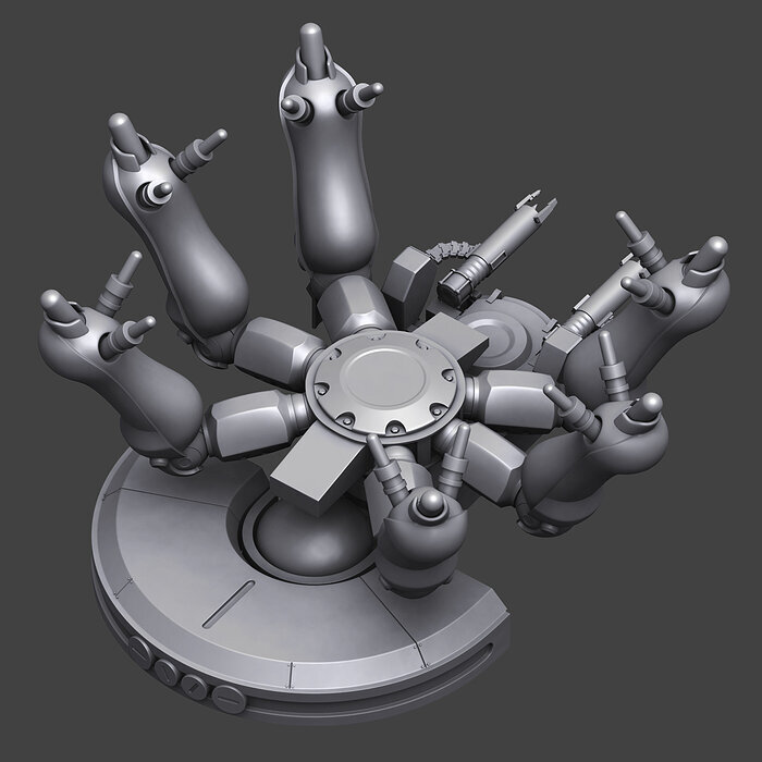 Ghost in the Shell T08A2  Tank Hard surface High-poly 3D model MAX Model — view 4