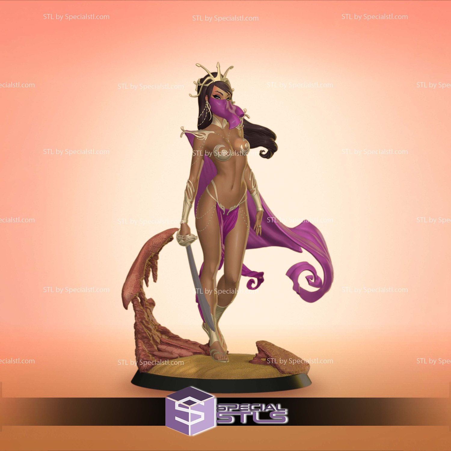JSC Dejah Thoris STL Files 3D Model — view 4