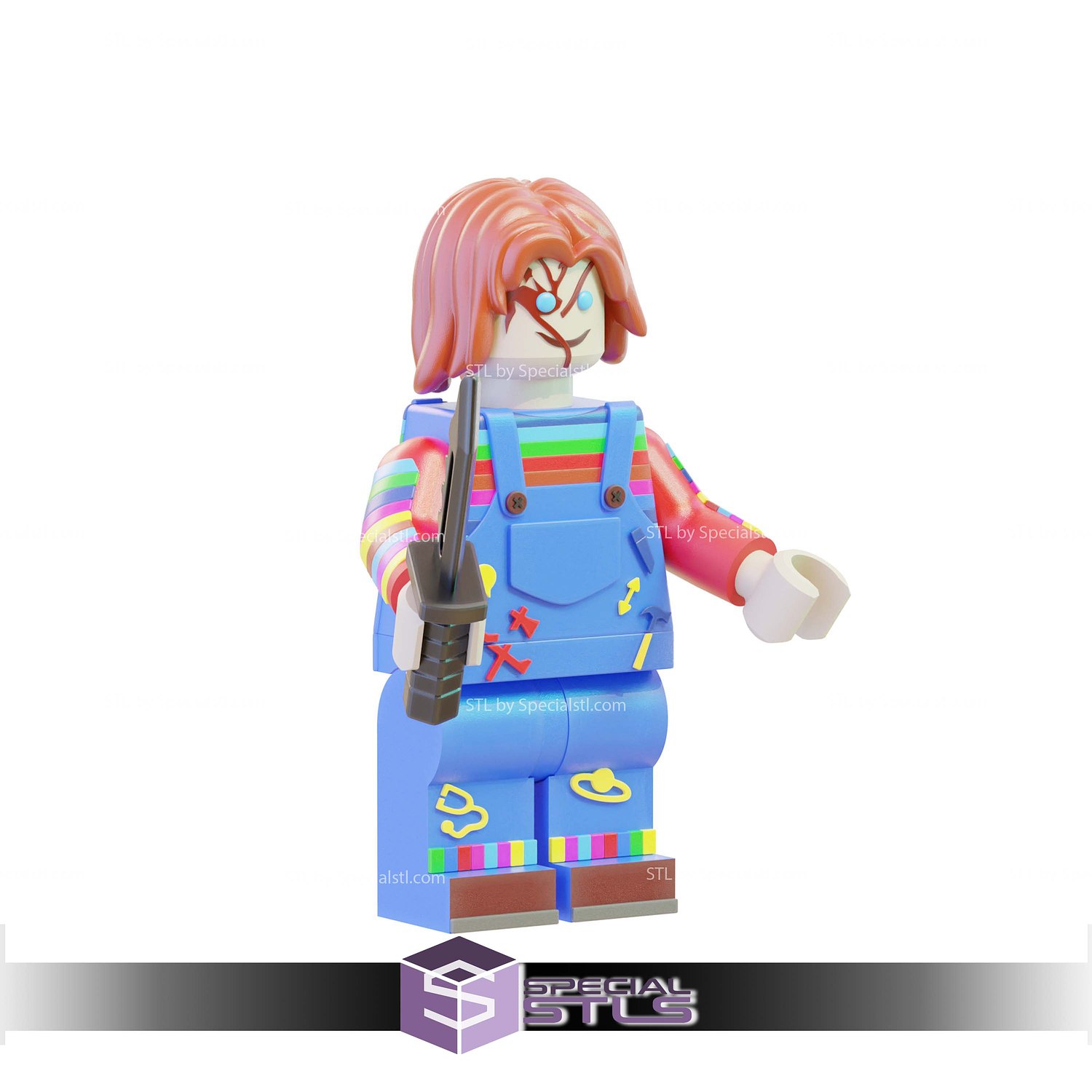 Lego 3D Print Collection - Chucky STL Model — view 2