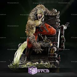 Killer Croc Diorama 3D Printer Files STL Model
