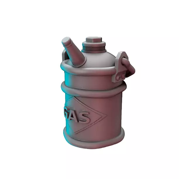 Gascan Retroland VI - Detailed Tabletop Figurine 3D STL Model