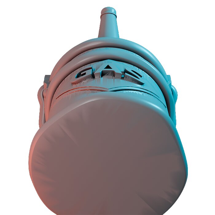 Gascan Retroland VI - Detailed Tabletop Figurine 3D STL Model — view 3