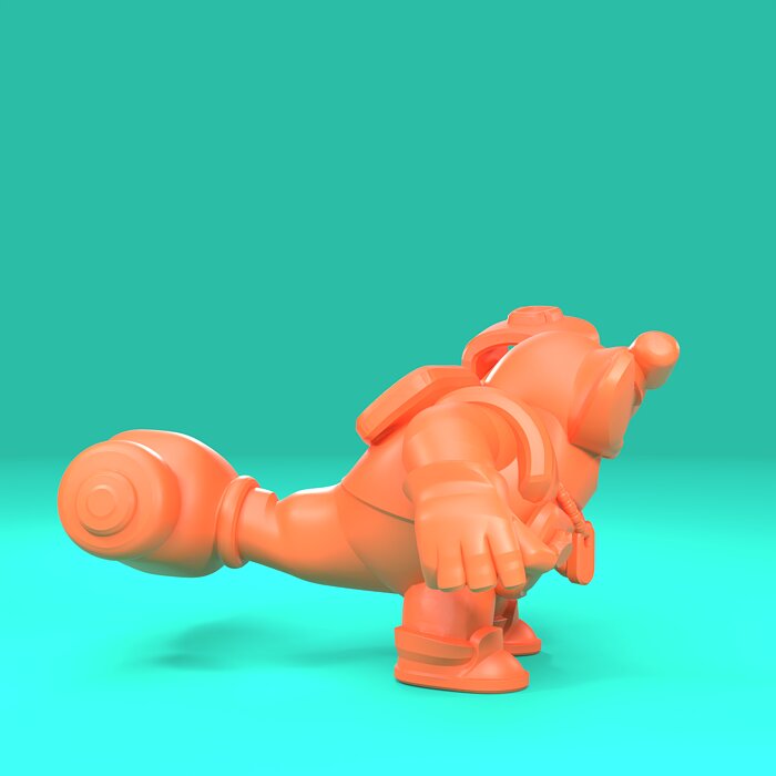Clancy Original - Brawl Stars 3D OBJ Model — view 4