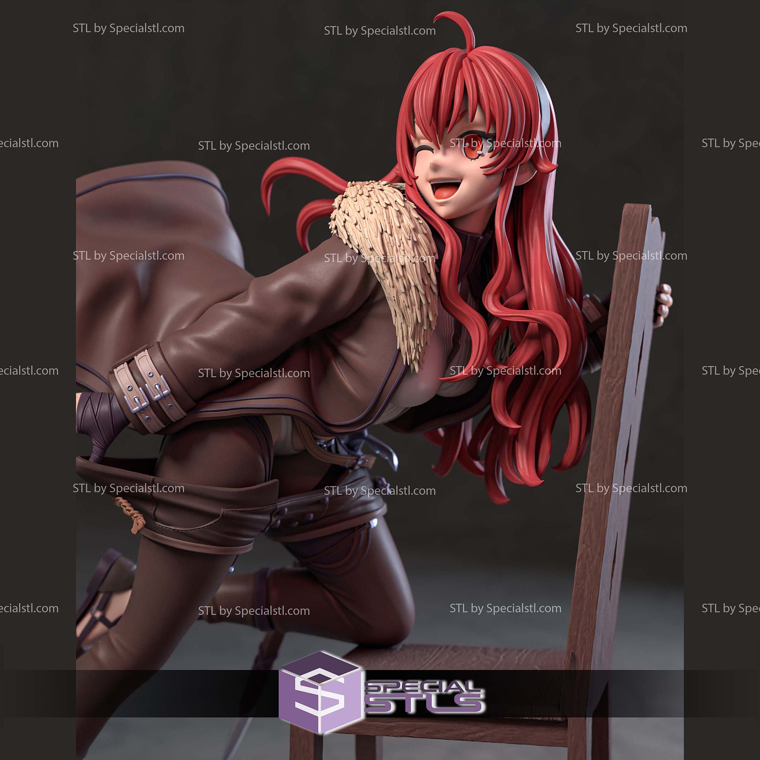 Eris Greyrat Berserker Version 3D Printer Files STL Model — view 3