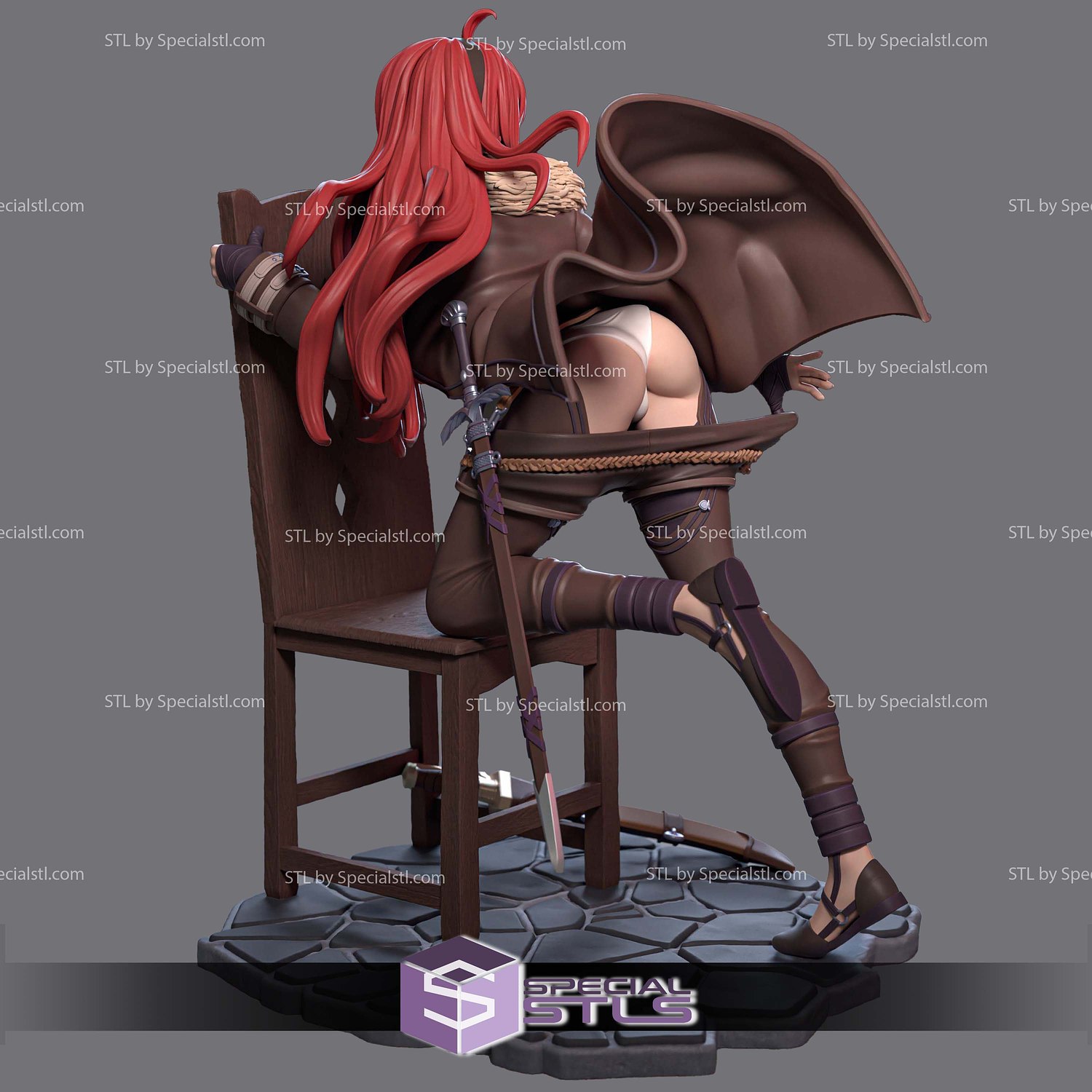 Eris Greyrat Berserker Version 3D Printer Files STL Model — view 5