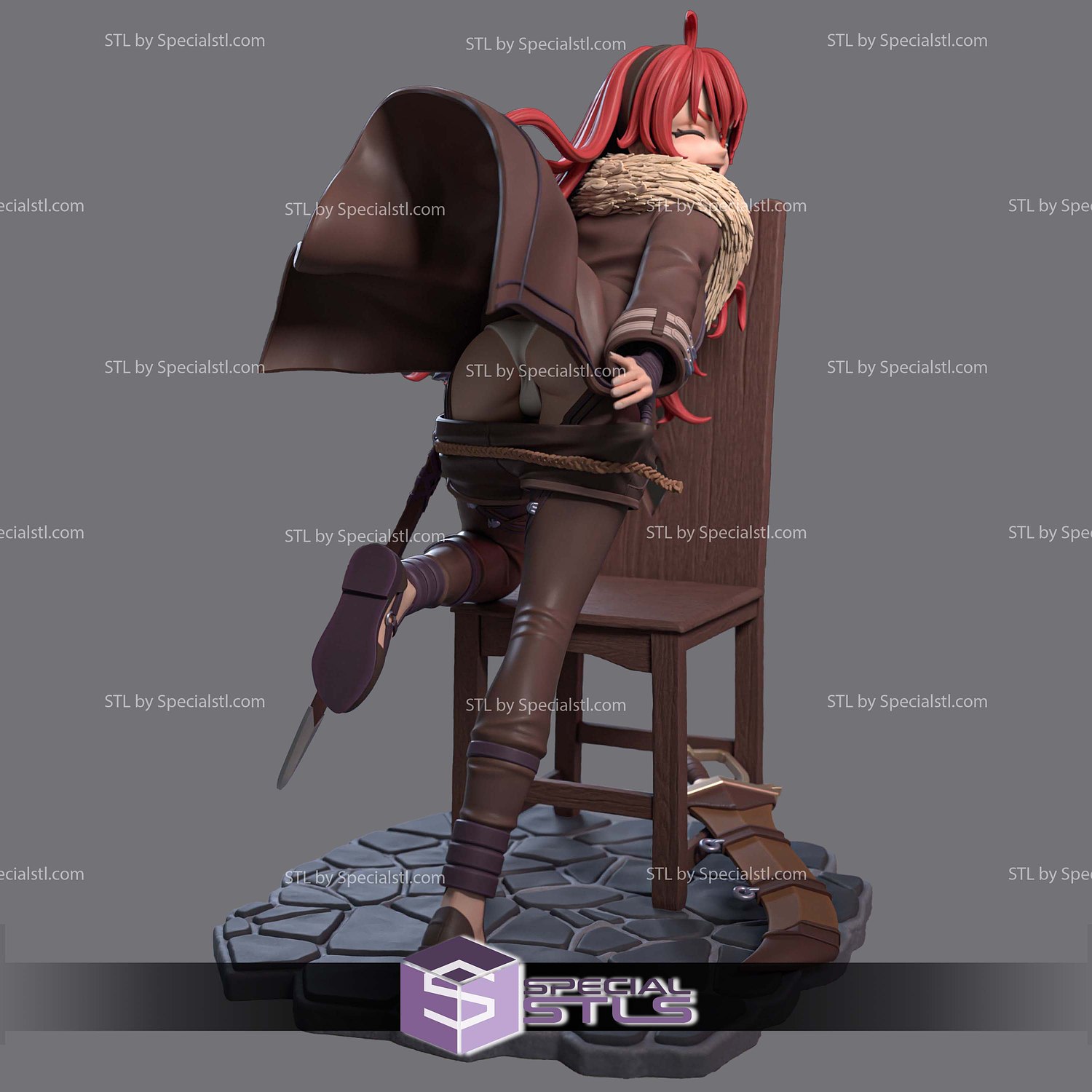 Eris Greyrat Berserker Version 3D Printer Files STL Model — view 6