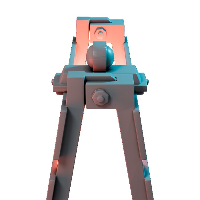 Traffic Barrier The Neighborhood VIII - Heroic Scale Miniature 3D STL Model — view 5