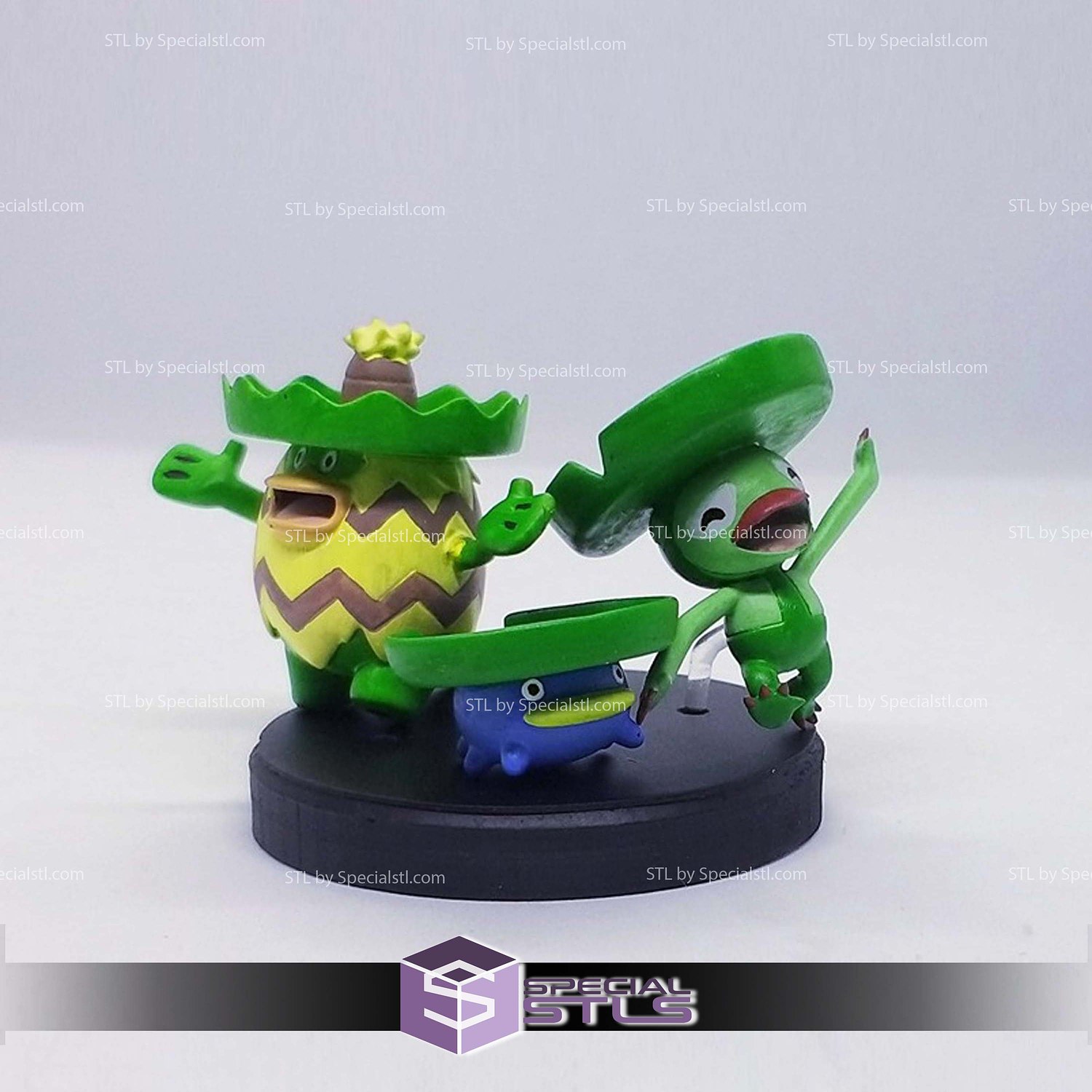 Pokemon STL Collection Lotad Lombre Ludicolo 3D Model — view 2