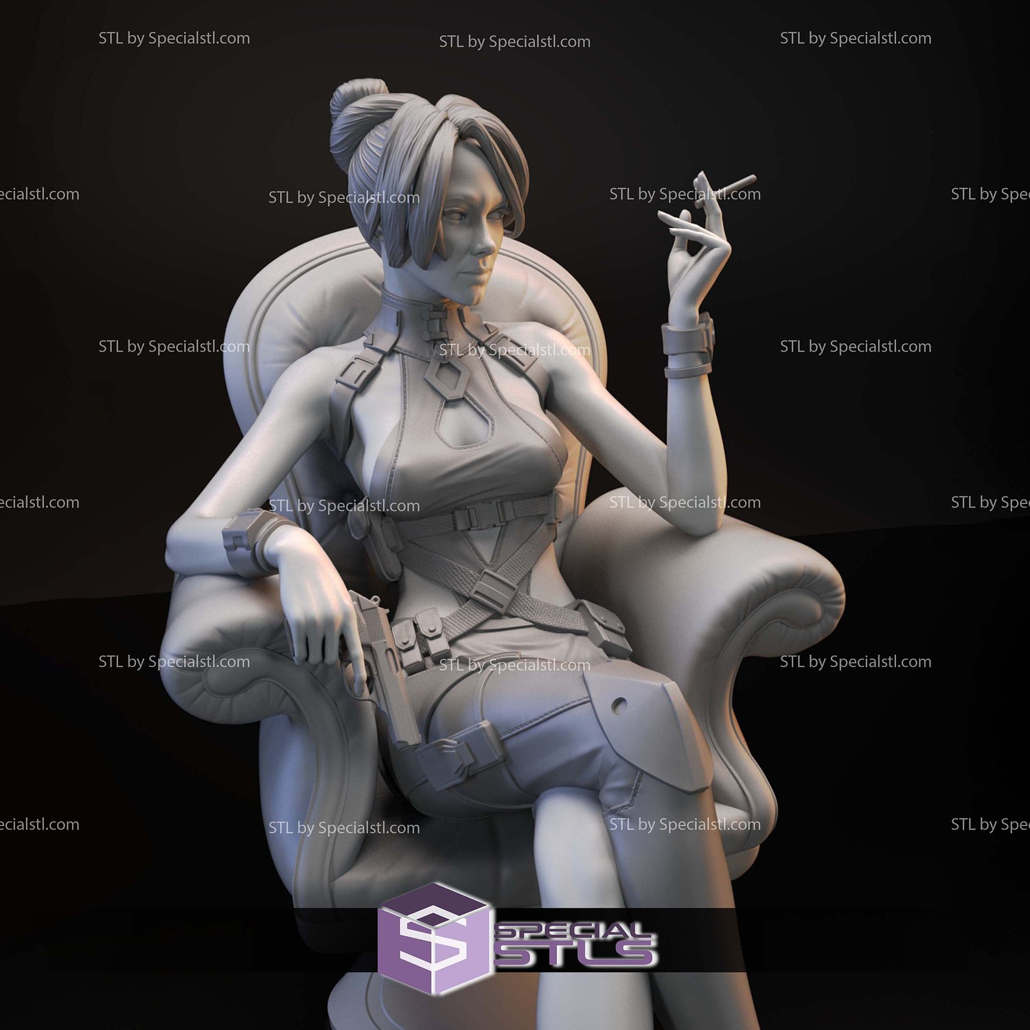 Madame Assassin 3D Printer Files STL Model — view 3