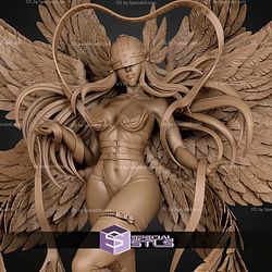 Angewomon Digimon 250mm ALT STL Files 3D Model