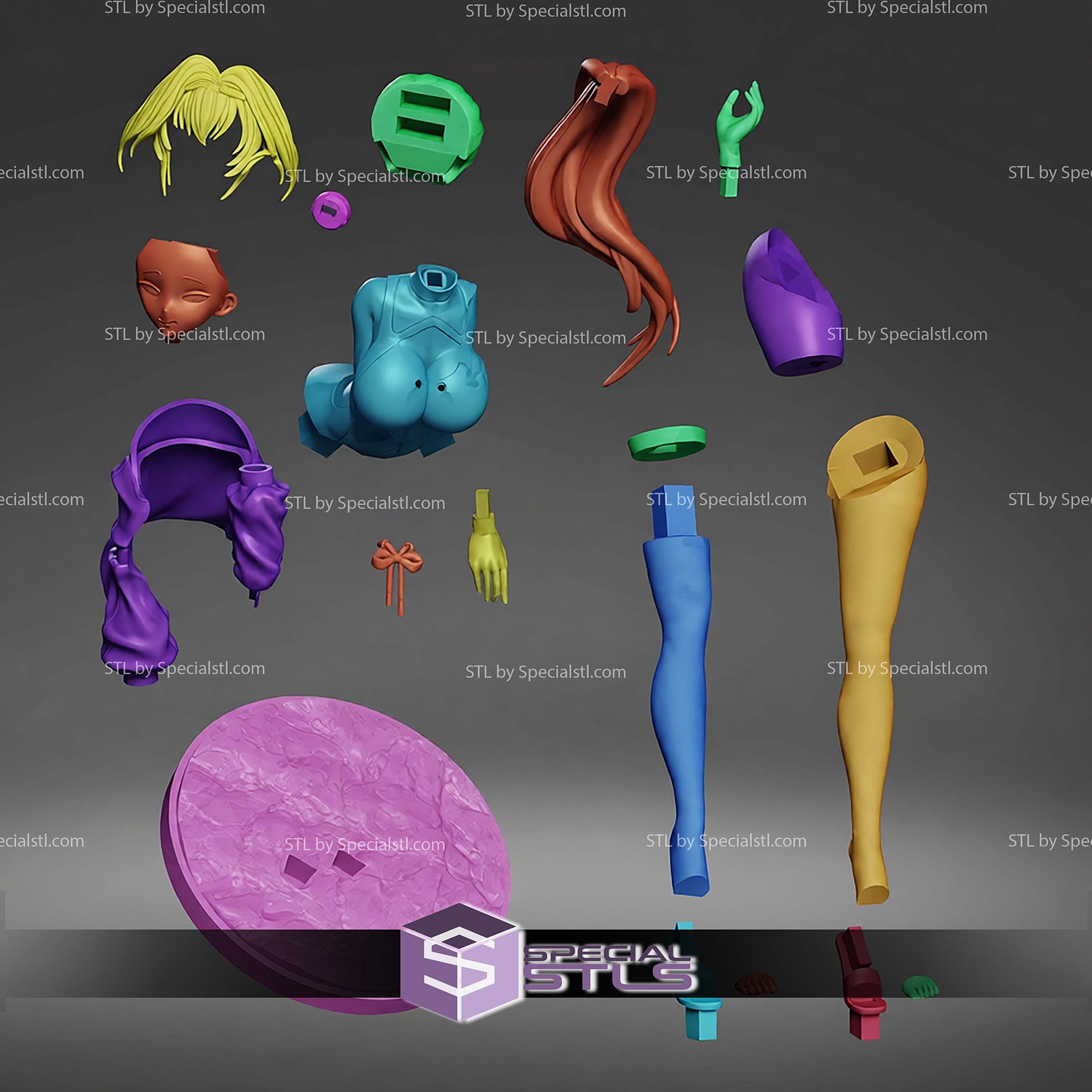 Ouro Kronii Summer Outfit STL Files 3D Model — view 2