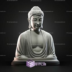 Mini Bust Character Collection STL Great Buddha of Kamakura 3D Model
