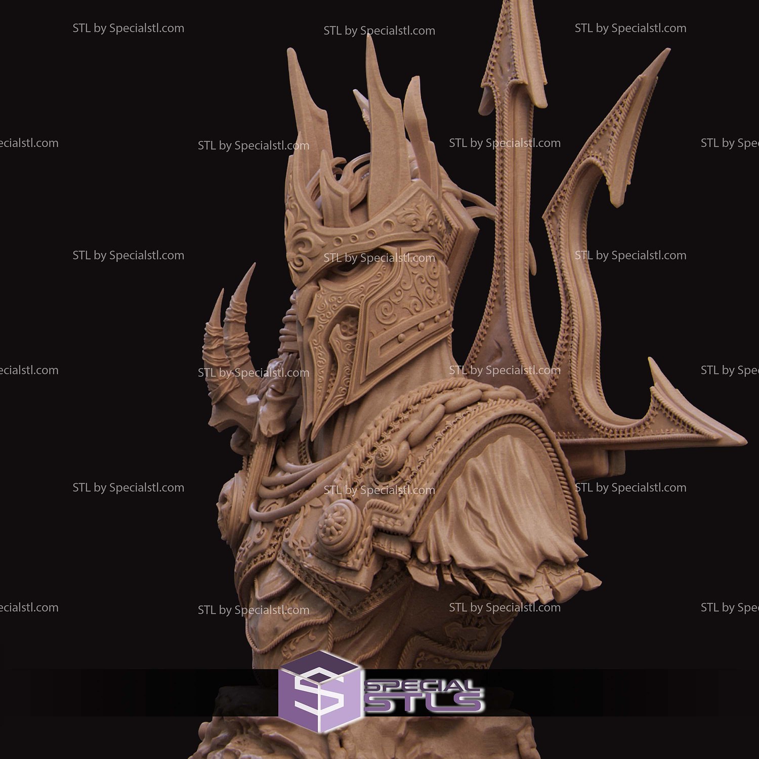 Four Horseman Conquest Bust Sculptures 3D Printing STL Model — view 2