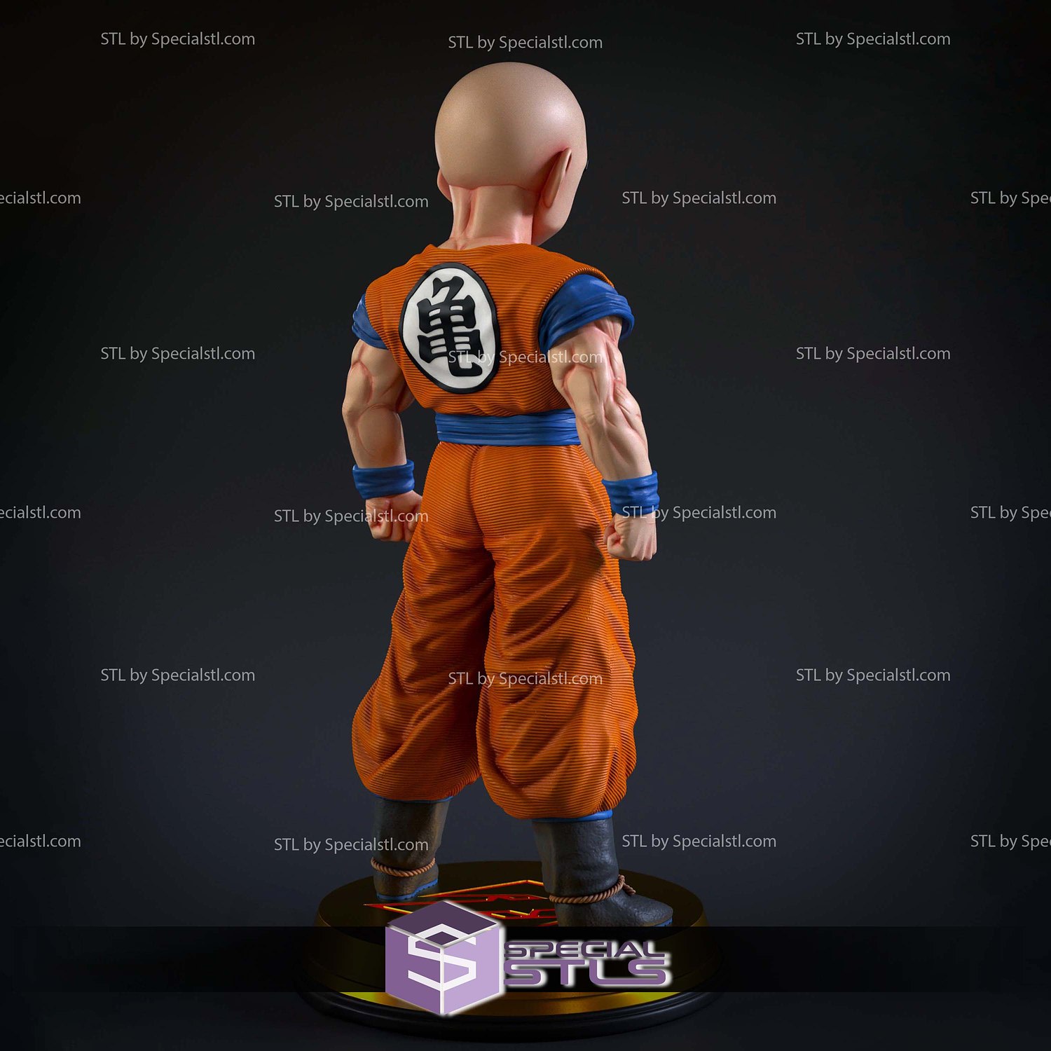 Krillin Z Warrior STL Printer Files 3D Model — view 3