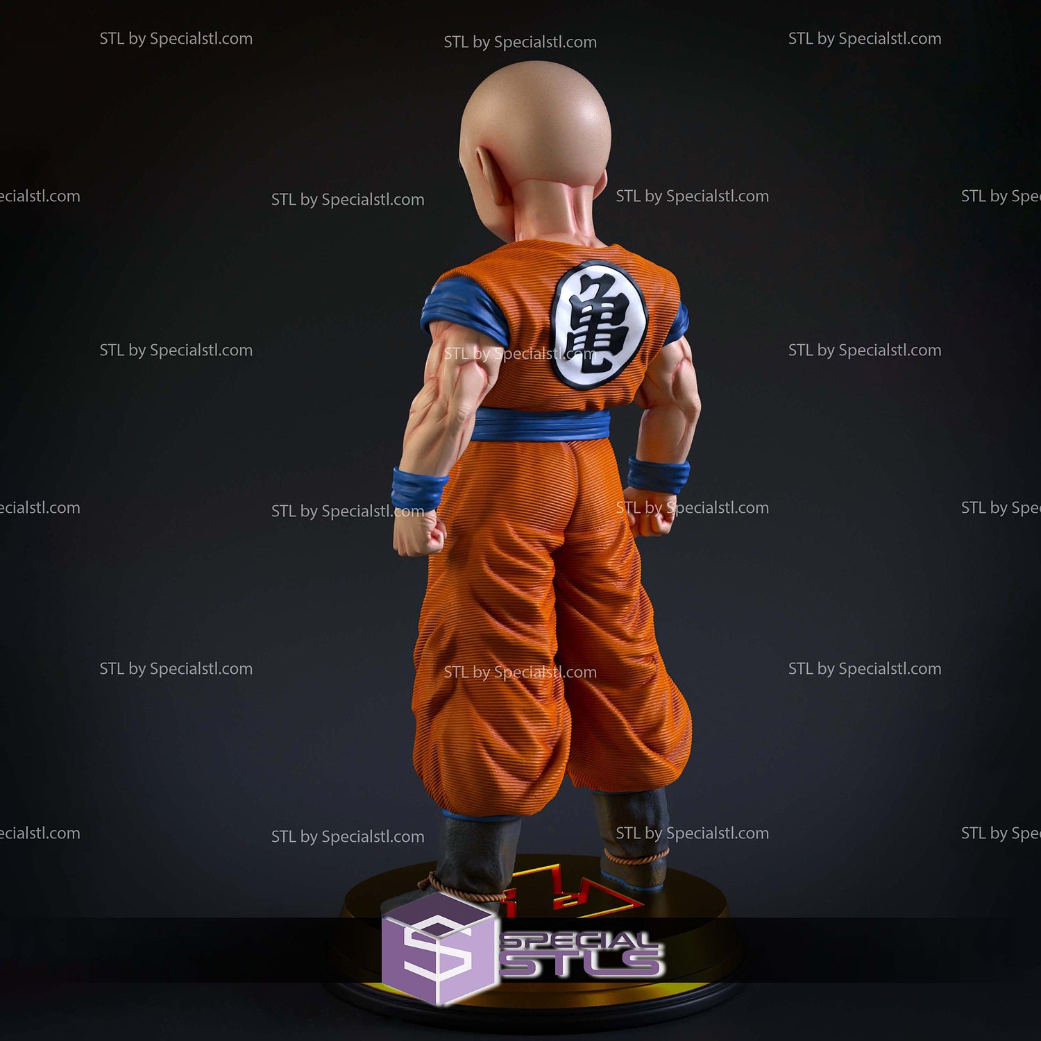 Krillin Z Warrior STL Printer Files 3D Model — view 4