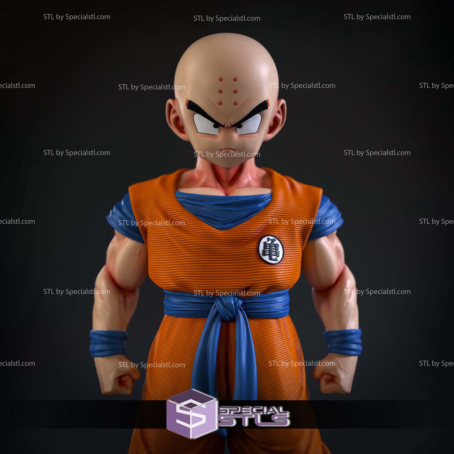 Krillin Z Warrior STL Printer Files 3D Model — view 6