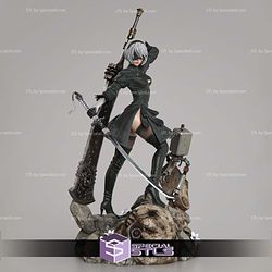 2B Nier Automata Flower Base 391mm 3D Printer Files STL Model