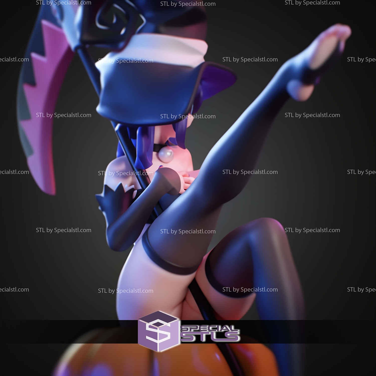 Blair From Soul Eater 1 7 STL Files 3D Model — view 5