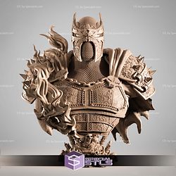 Medieval Spawn Portrait Bust 3D Printer Files STL Model
