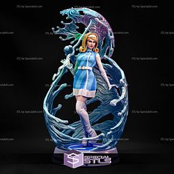 Invisible Woman Umbrella STL Files 3D Model