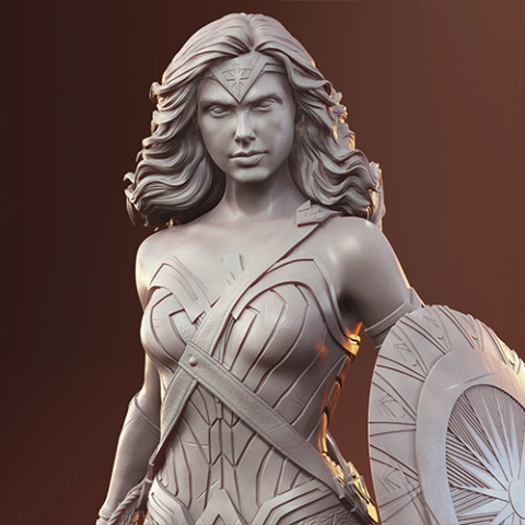 Wonder Woman Movie Version 3D Printer Files | Assembly STL Model