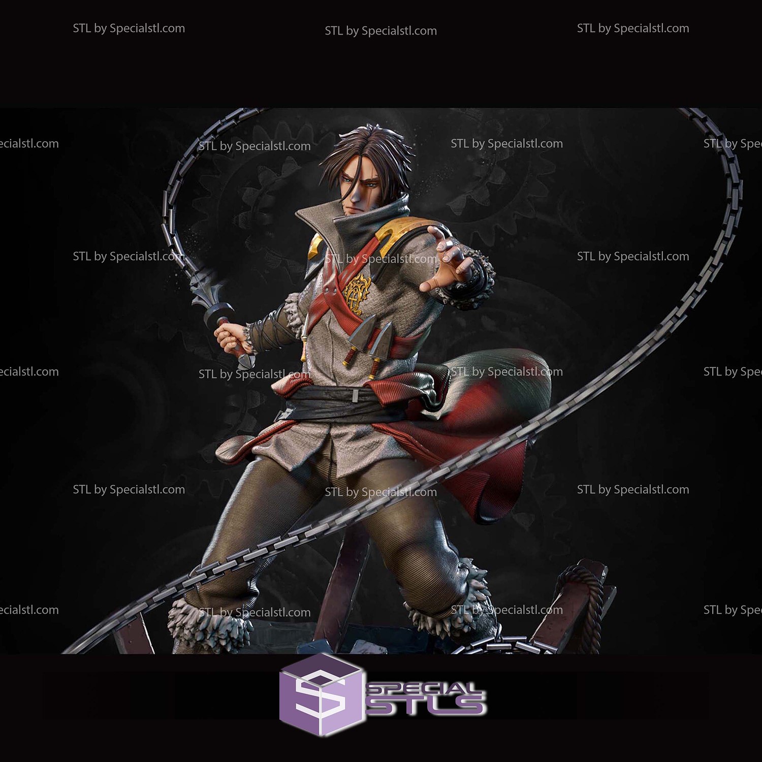 Trevor Belmont Castlevania V3 STL Files 3D Model — view 2