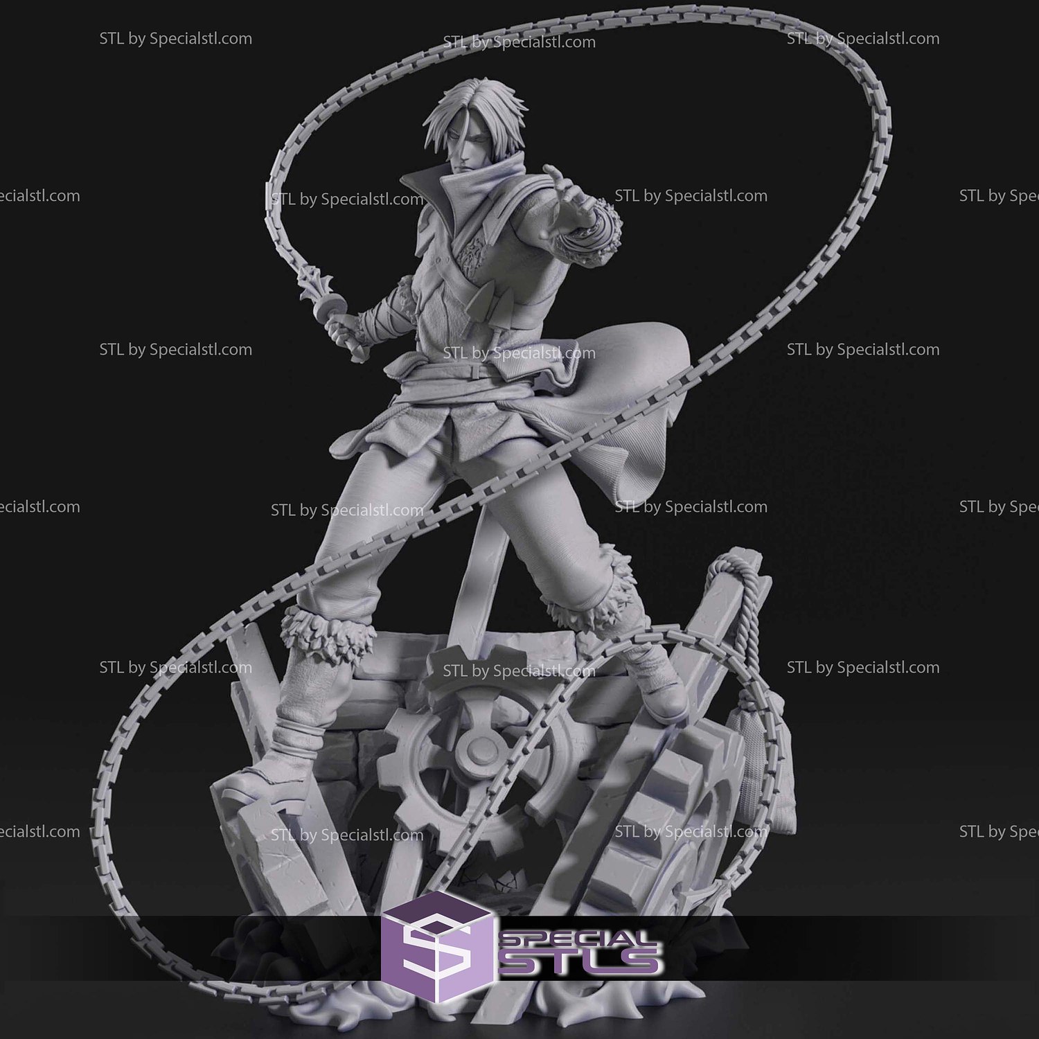 Trevor Belmont Castlevania V3 STL Files 3D Model — view 3