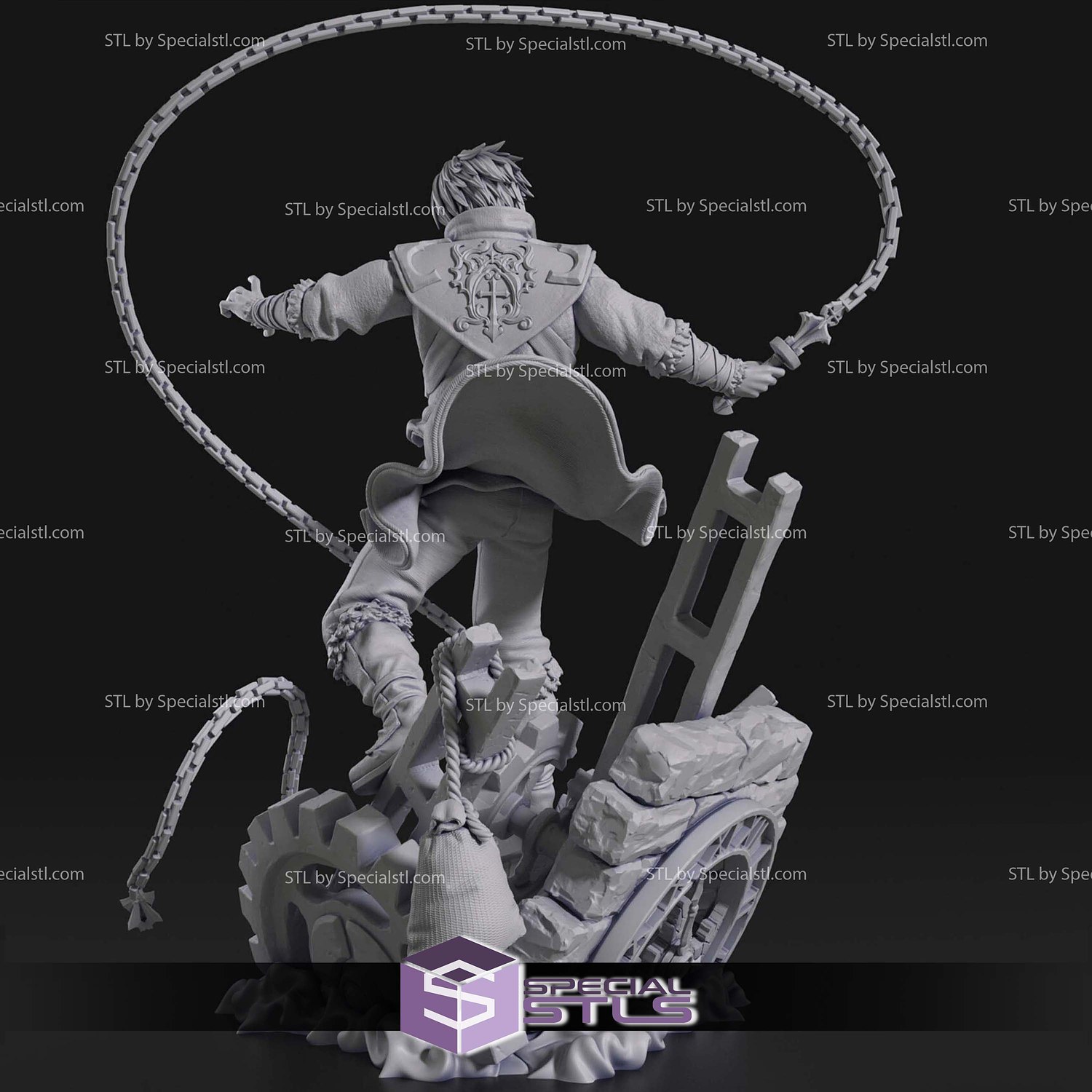 Trevor Belmont Castlevania V3 STL Files 3D Model — view 5