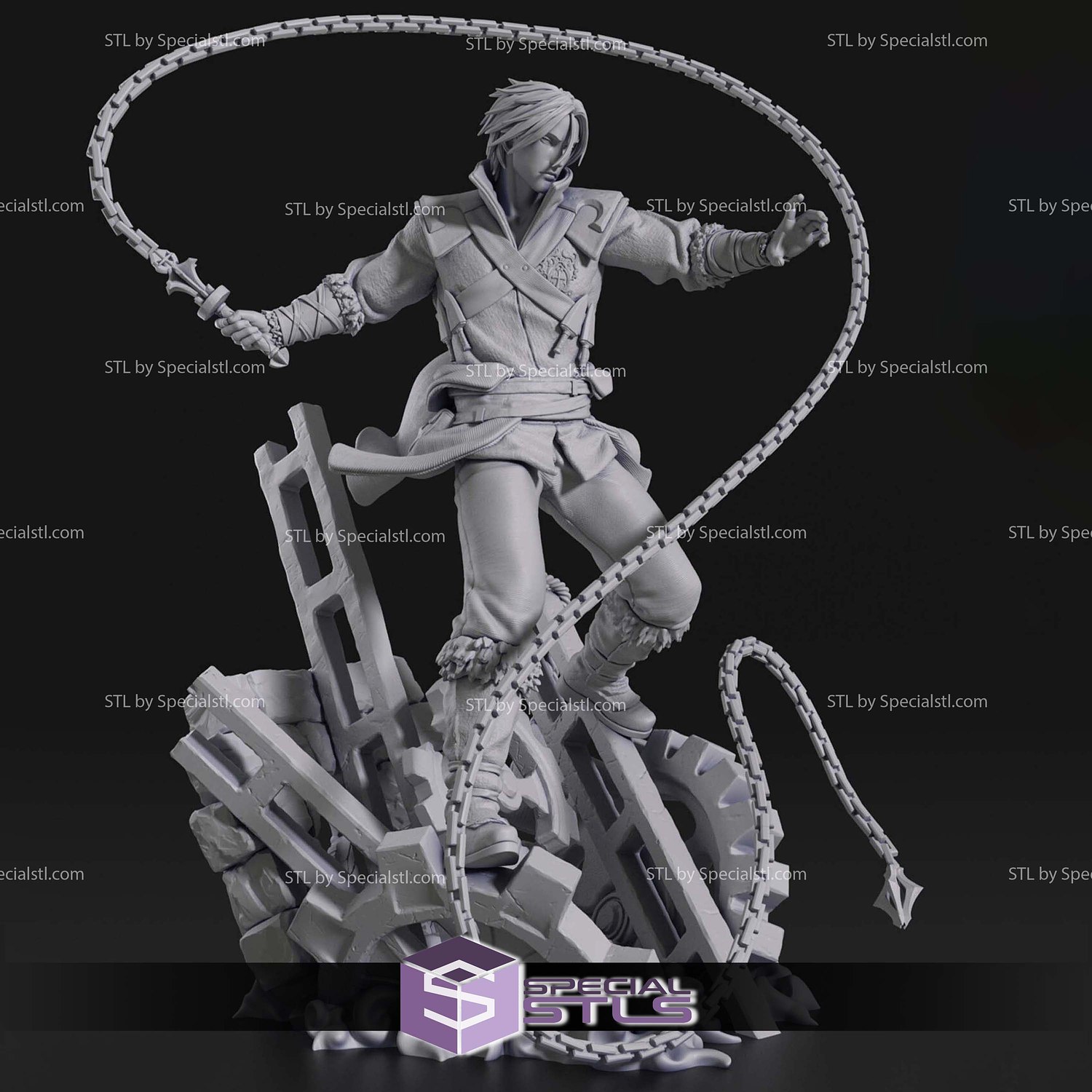 Trevor Belmont Castlevania V3 STL Files 3D Model — view 6