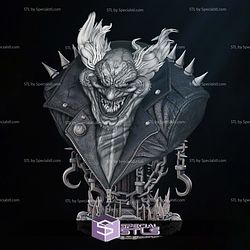 Violator Clown Bust Portrait Digital STL Files 3D Model