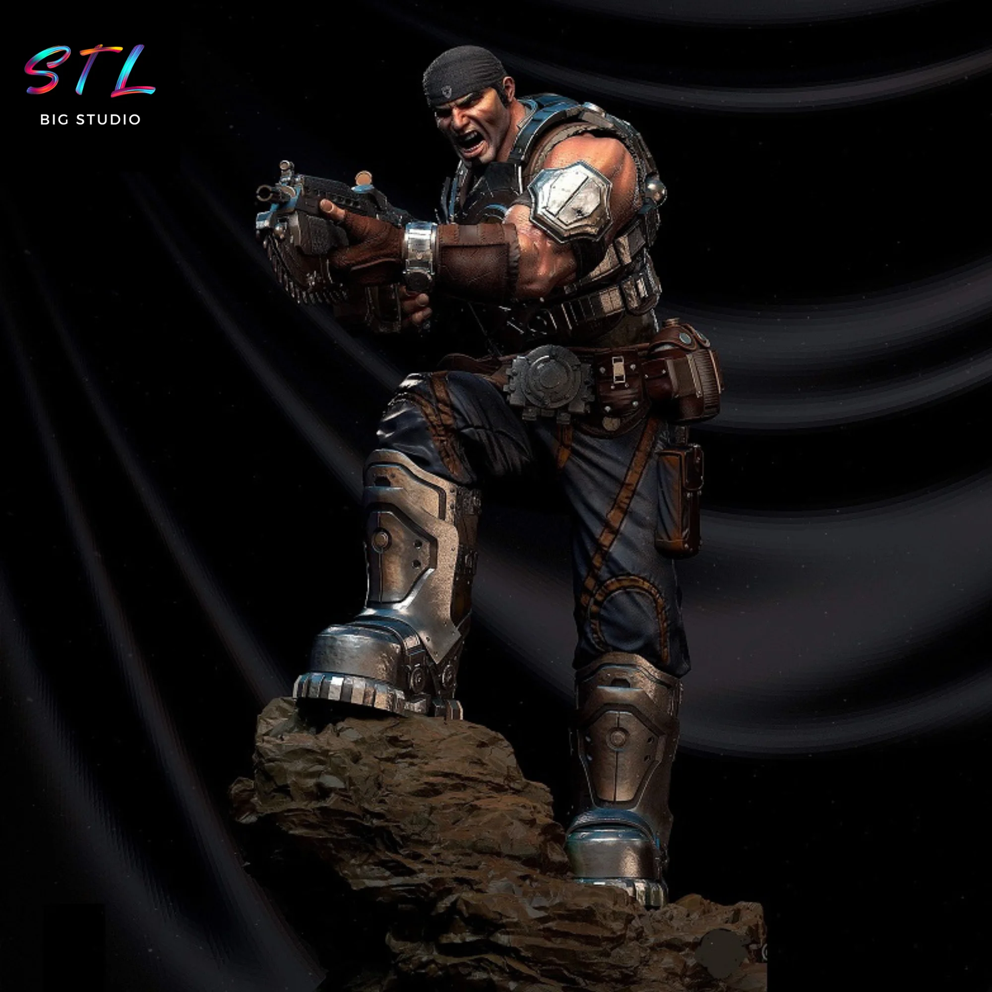 Marcus Fenix STL | Gears of War | 3D Printing Figure Model