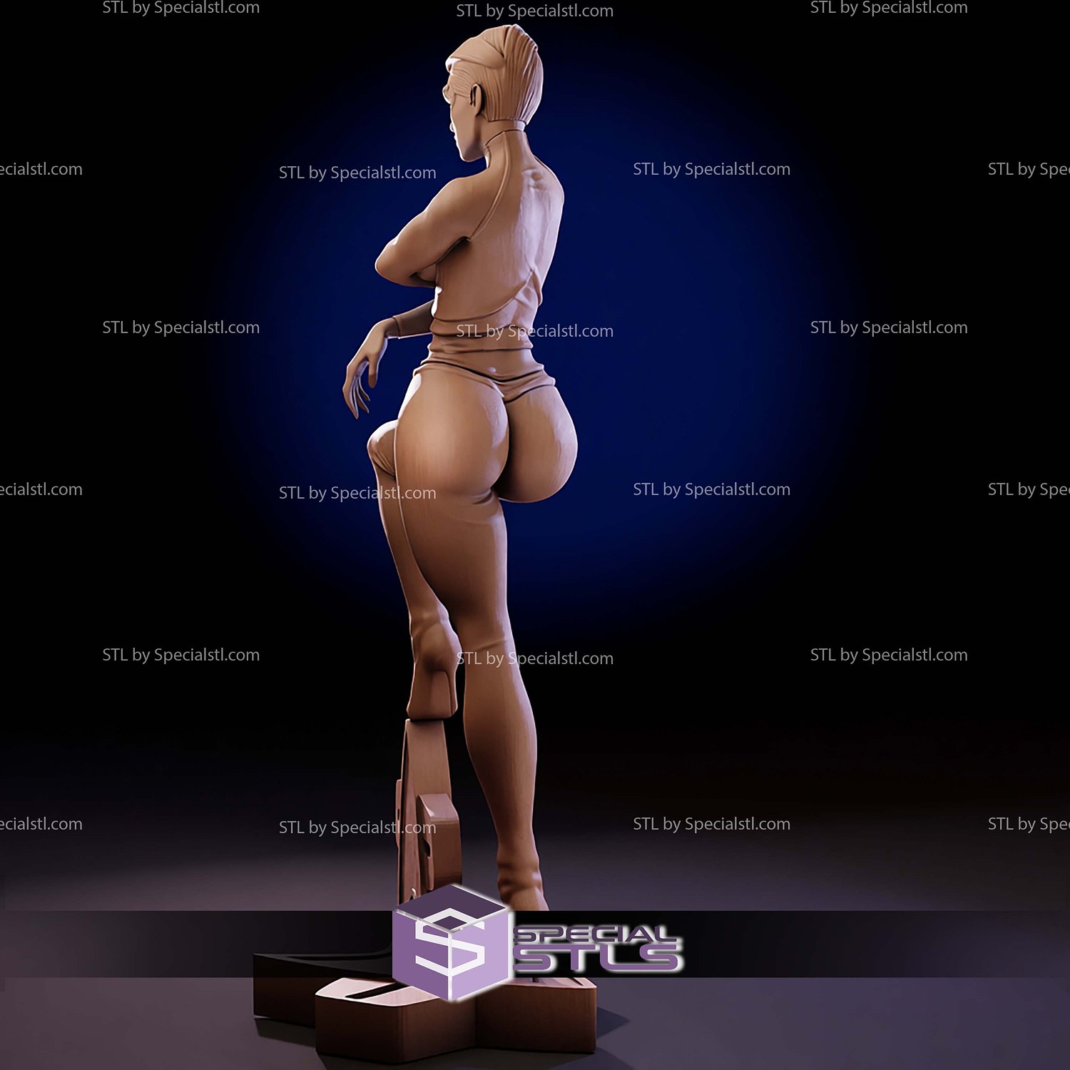 Seven of Nine Star Trek Voyager STL Files 3D Model — view 4