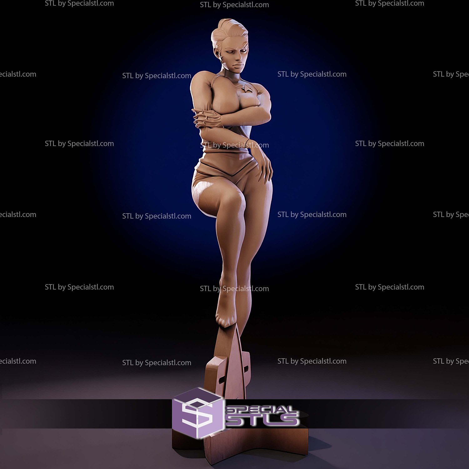 Seven of Nine Star Trek Voyager STL Files 3D Model — view 6