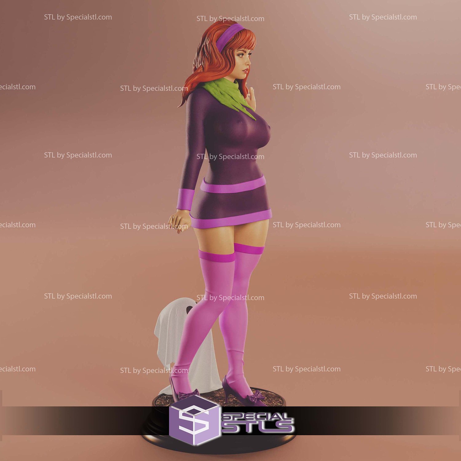 Daphne and Ghost 3D Printer Files STL Model — view 2