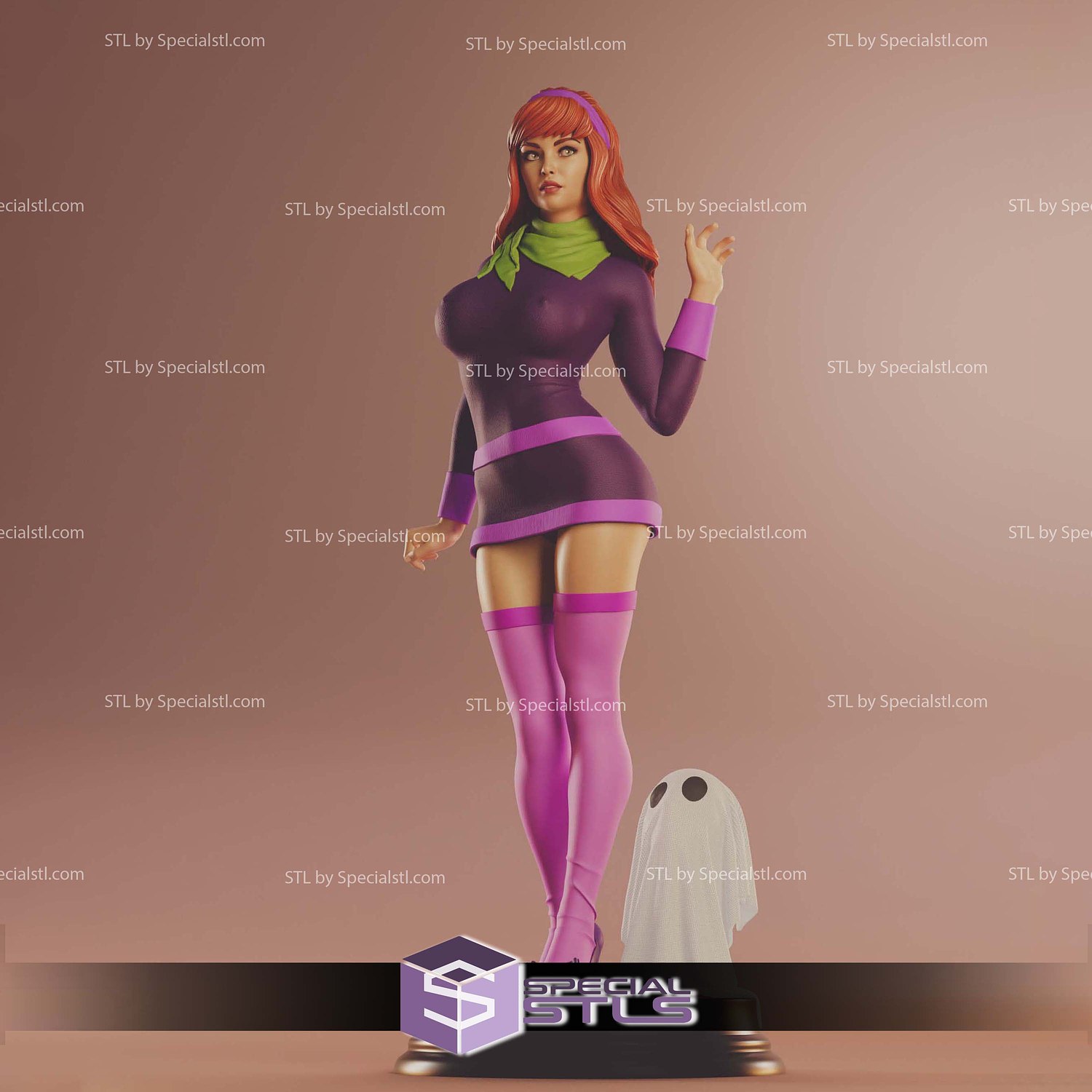 Daphne and Ghost 3D Printer Files STL Model — view 4