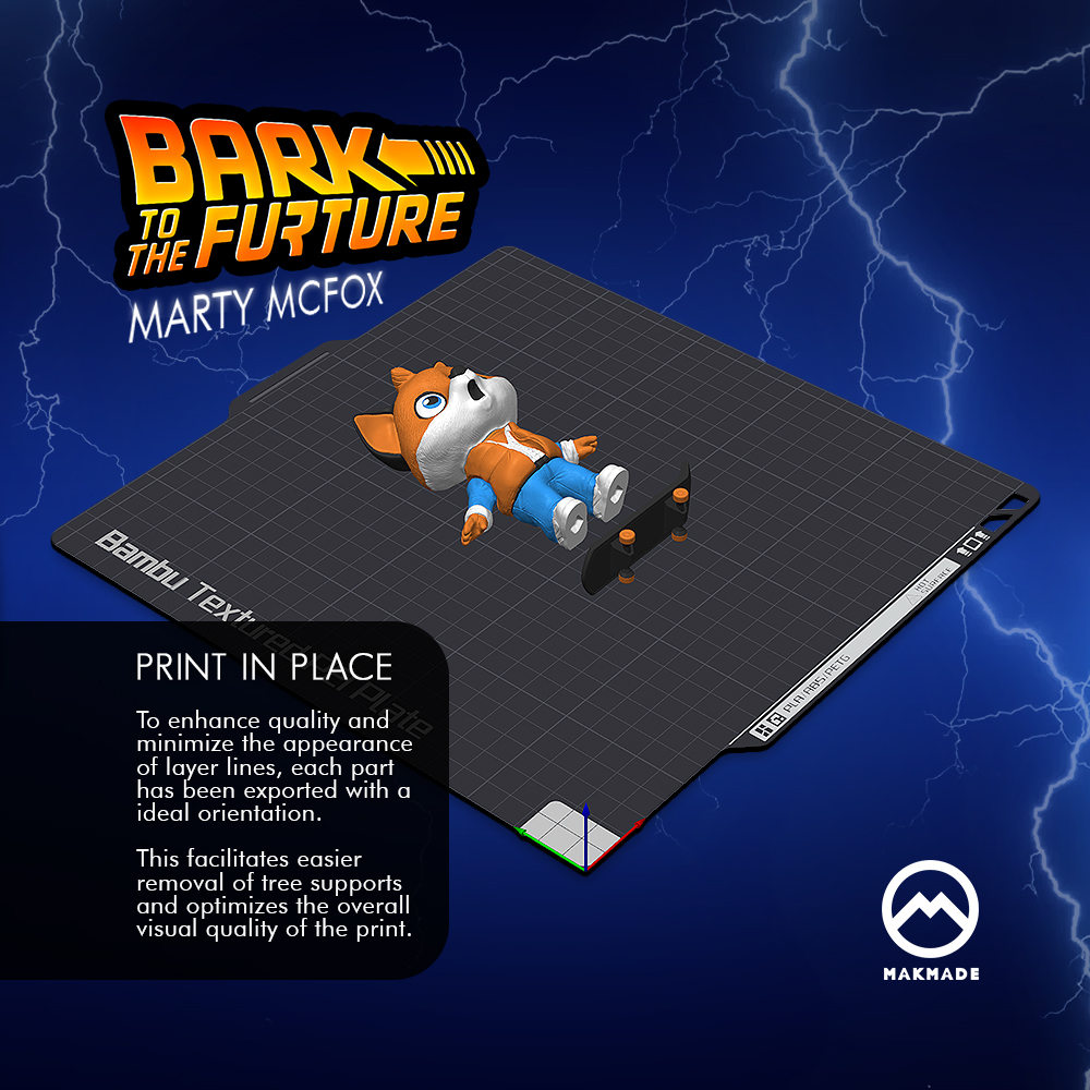 Back to the Future Marty McFox! PIP 3D STL Model