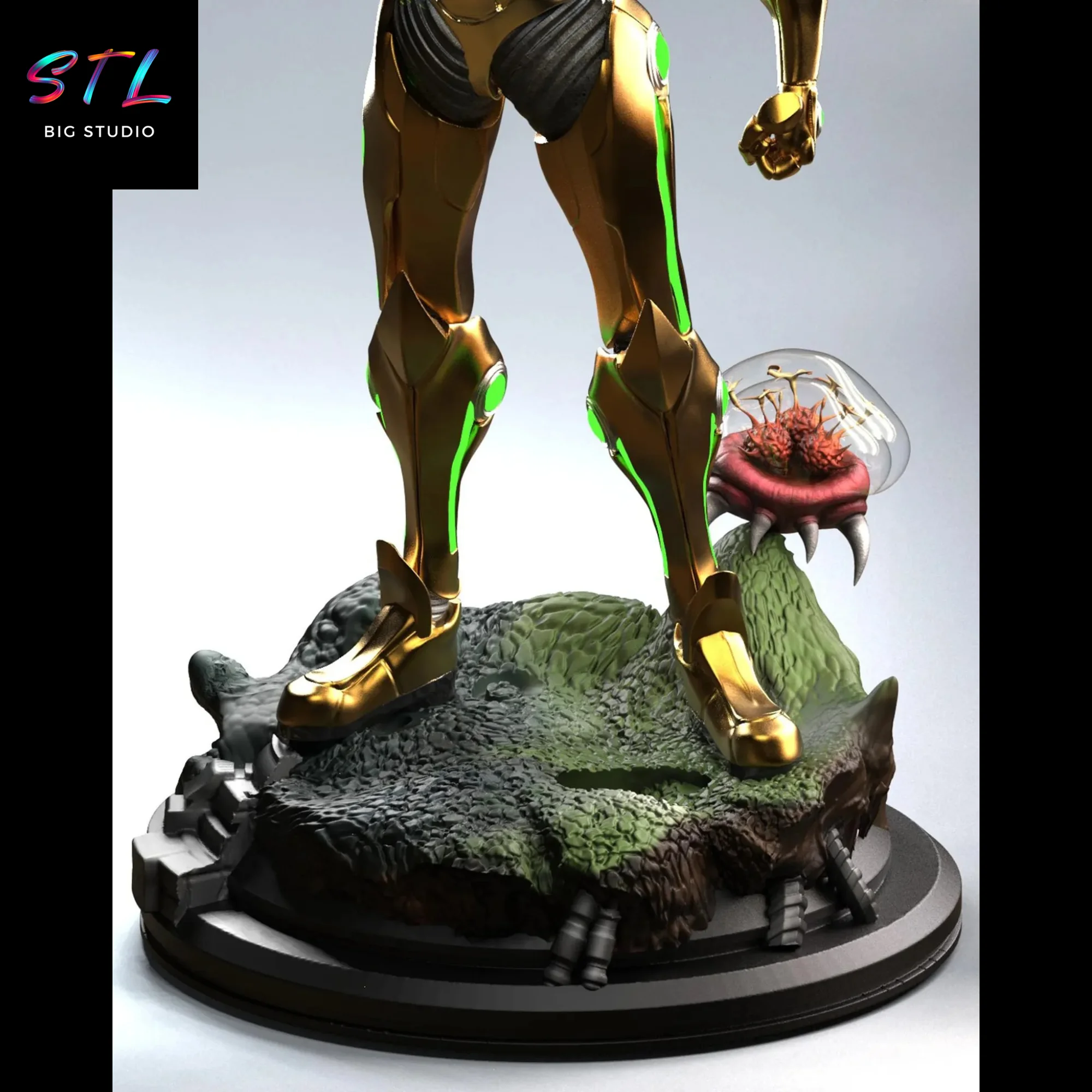 Samus Aran STL | Metroid | 3D Printable Figure Model — view 6