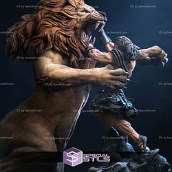 Hercules and the Nemean Lion 3D Printing Models STL Model
