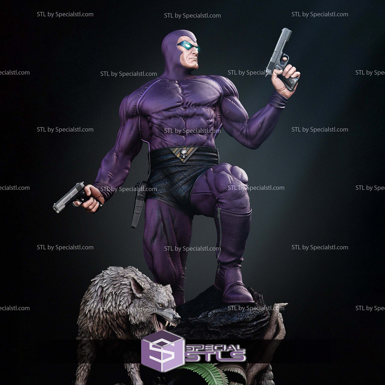 The Phantom and Wolf 3D Printing Models STL Model — view 2