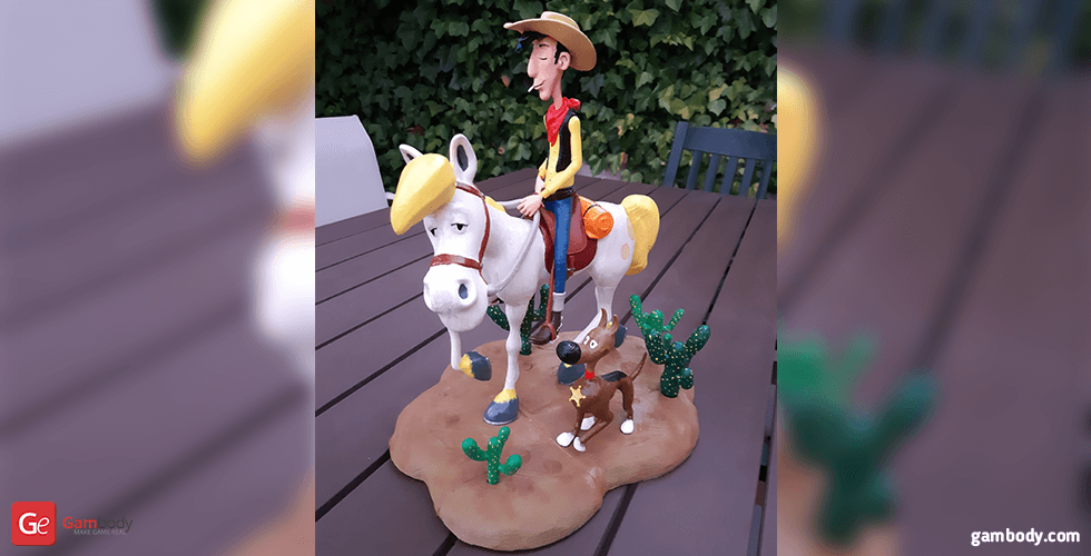 Lucky Luke 3D Printer Files | Assembly STL Model