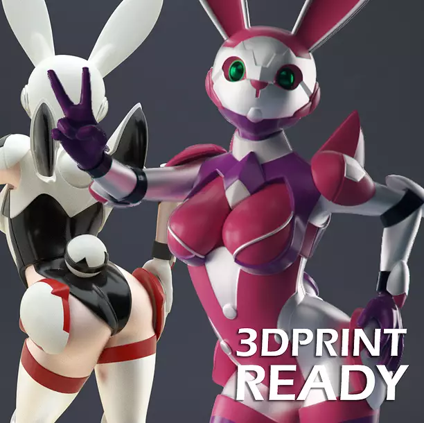 Space Bunny 3D STL Model