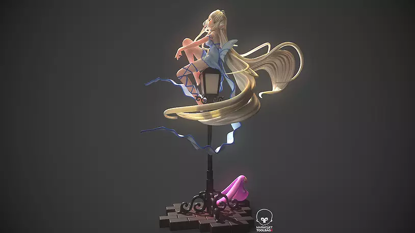 Chii Chobits Full Figure 3D STL Model