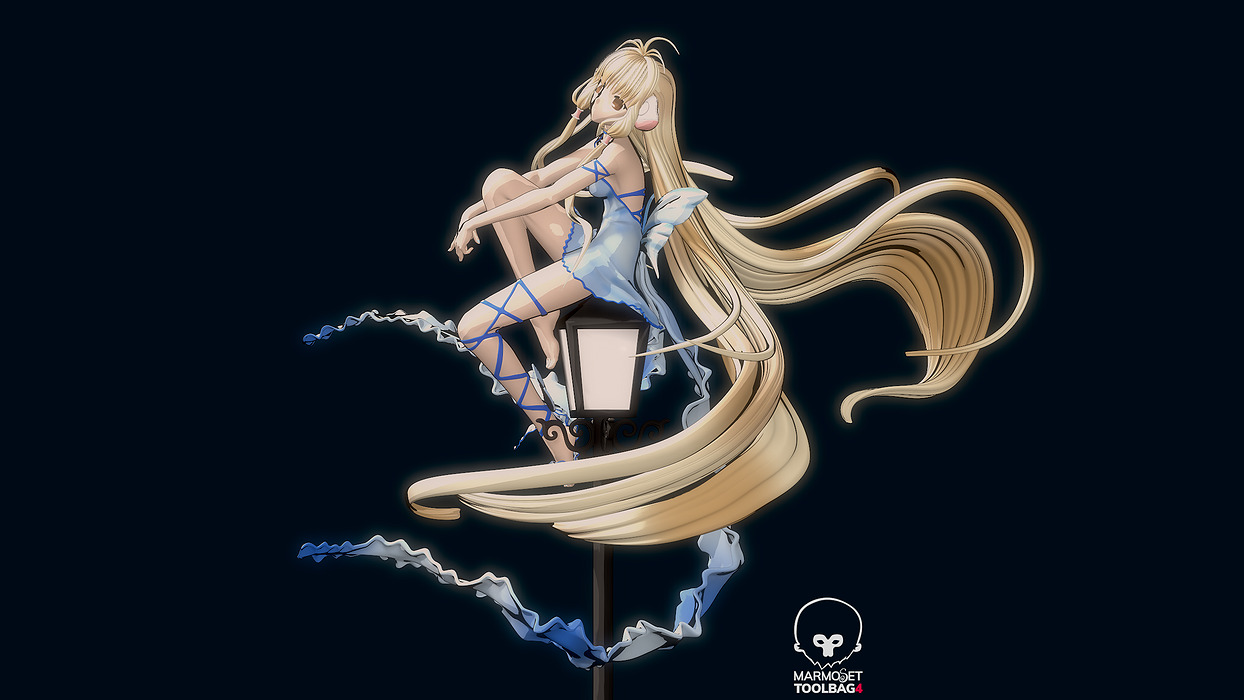 Chii Chobits Full Figure 3D STL Model — view 5