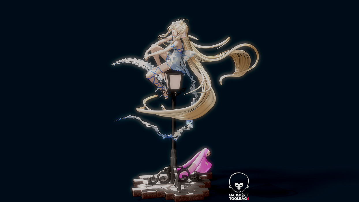 Chii Chobits Full Figure 3D STL Model — view 6