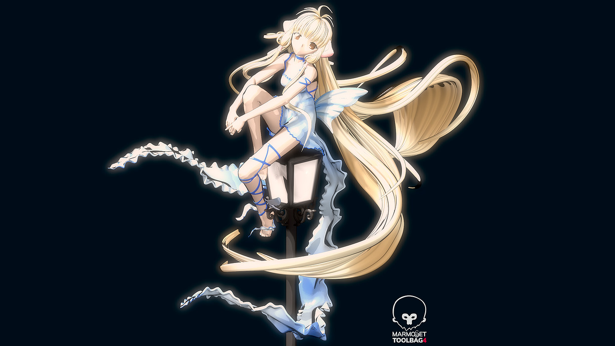 Chii Chobits Full Figure 3D STL Model — view 7