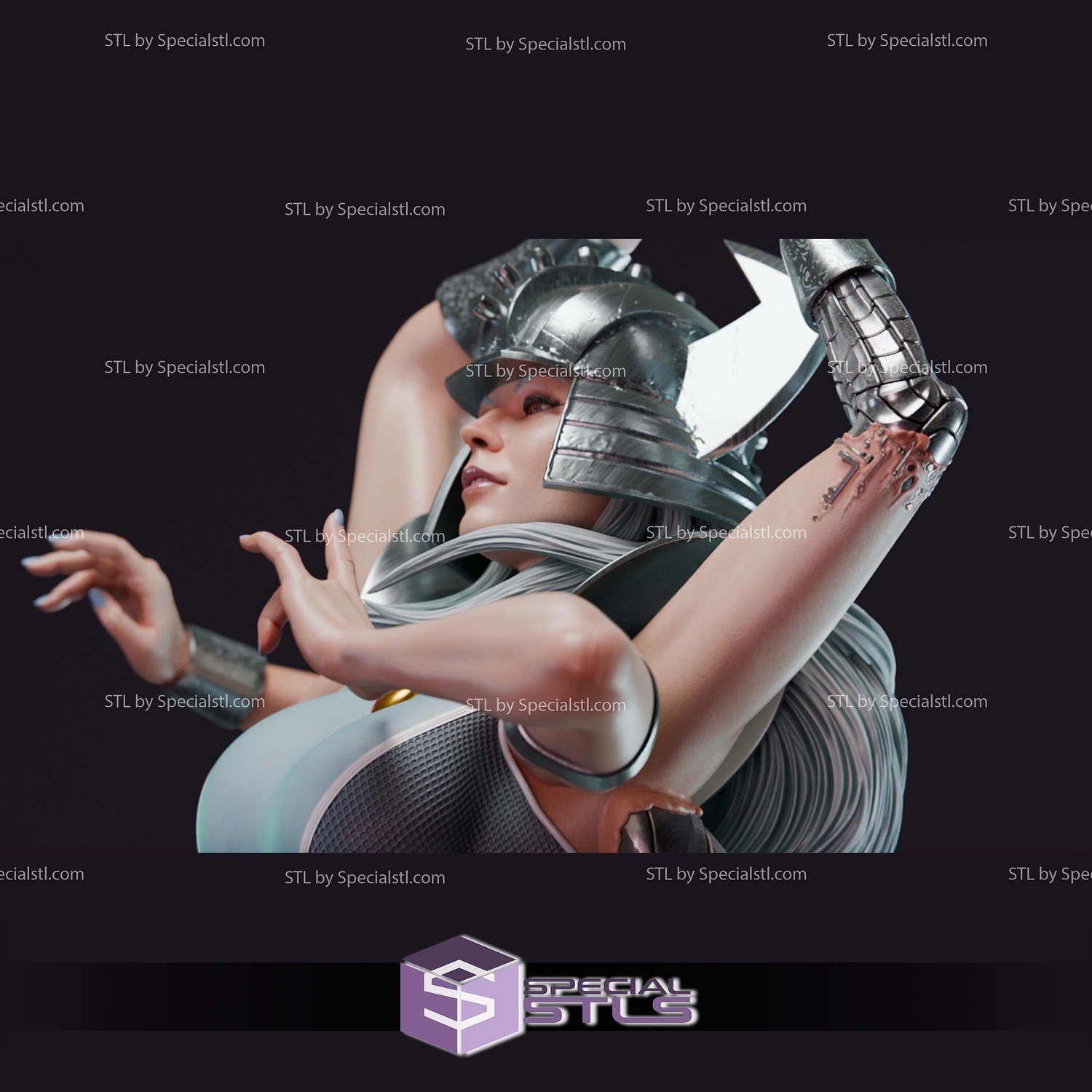 Spiral X-Men V2 STL Files 3D Model — view 4