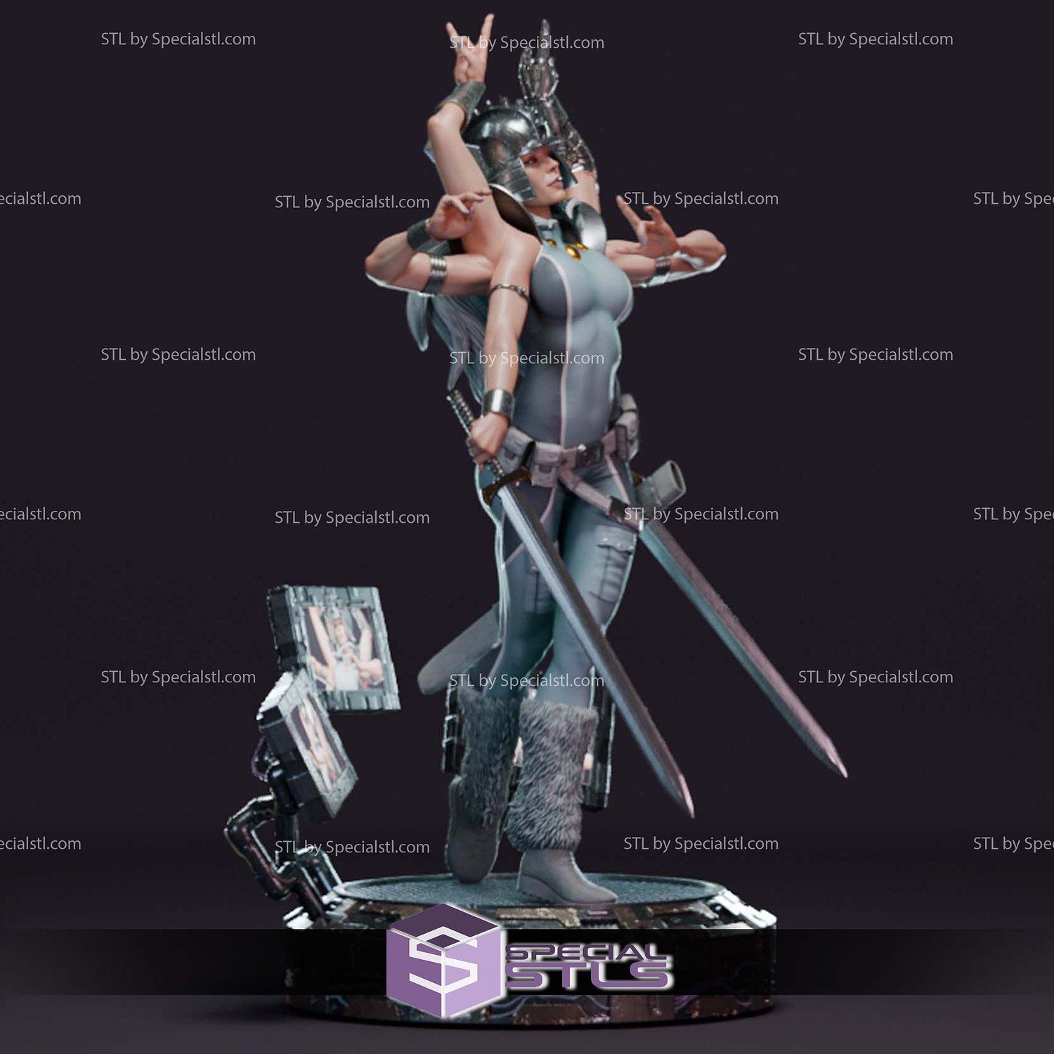 Spiral X-Men V2 STL Files 3D Model — view 5